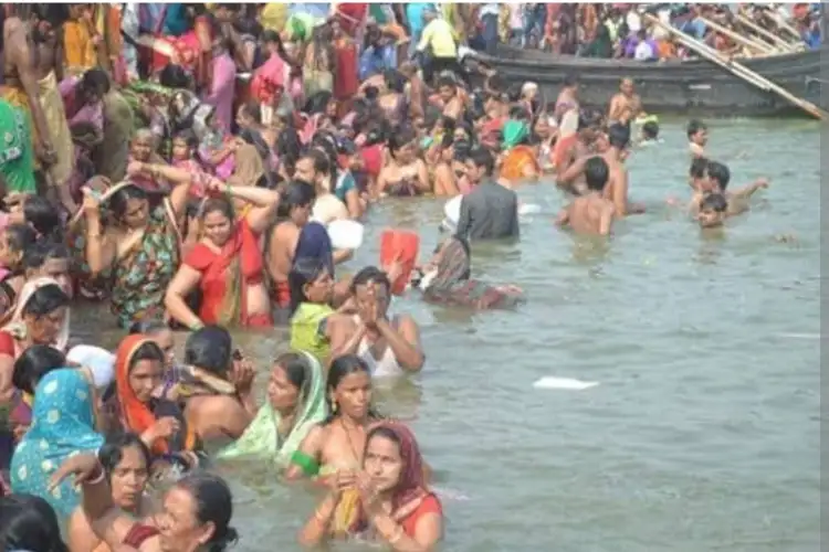 Devotees take holy dip in River Ganga at Varanasi, Haridwar on Ganga Dussehra