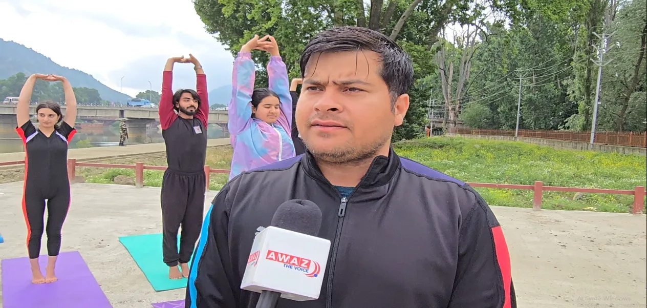 Shabir Ahmad Dar has been spreading the message of yoga in Kashmir for the past two decades
