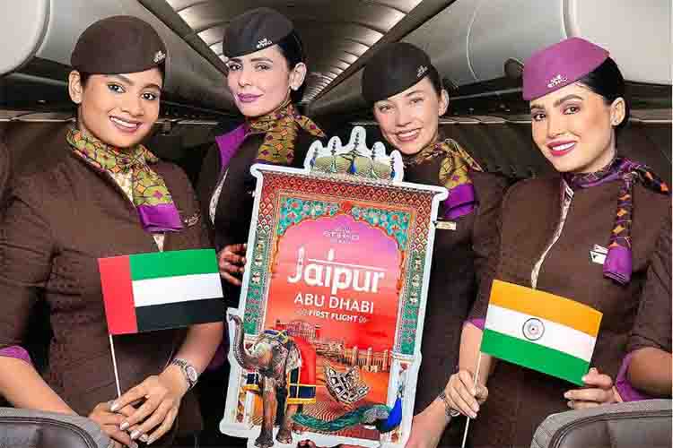 Now UAE's Etihad Airways flight in Jaipur
