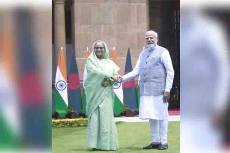 Narendra Modi and Sheikh Hasina 