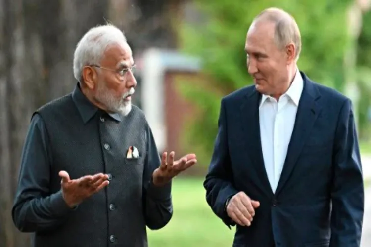 Narendra Modi and Vladimir Putin
