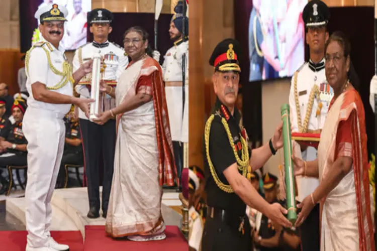 Army and Navy Chief awarded with Param Vishisht Seva Medal