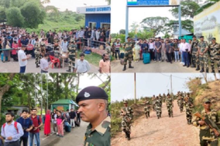 BSF jawans on high alert along India-Bangladesh border