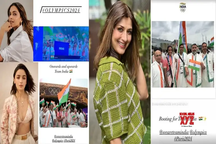 Deepika, Alia Bhatt, Sonali Bendre cheer for 'Team India' at Paris Olympics