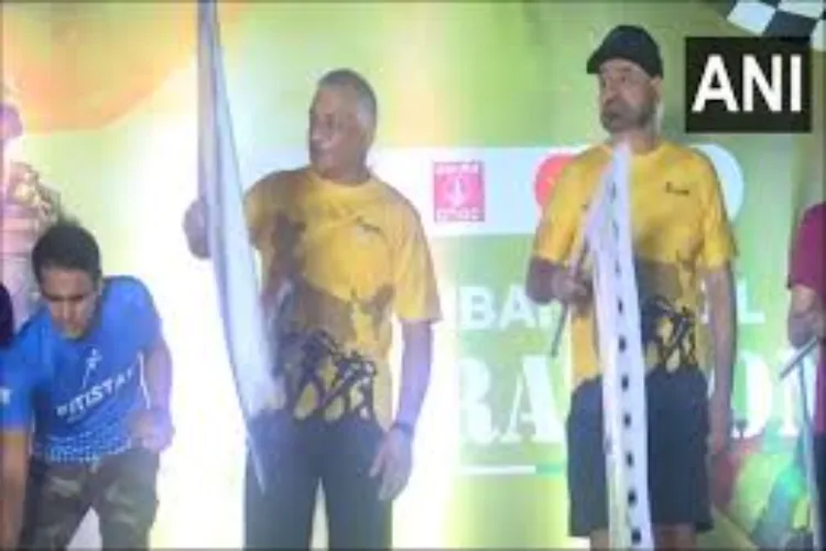 Mumbai: Former Army Chief General VK Singh flagged off Kargil Soldierthon 2024
