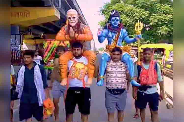  Shiva devotees travel with PM Modi's idol