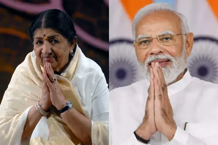 PM Modi pays tribute to the Queen of Melody