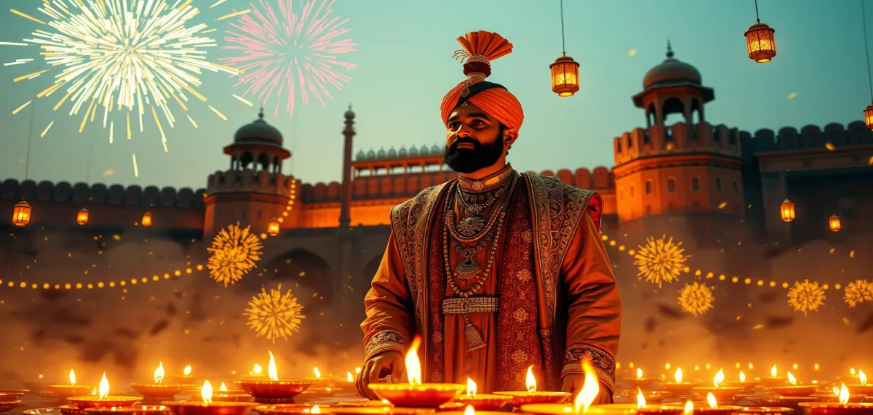 During the Mughal period, the celebration of Diwali at the Red Fort was a symbol of communal harmony