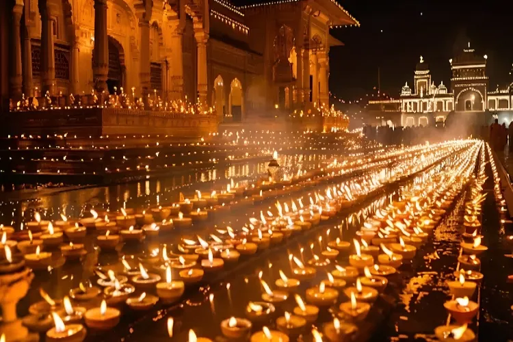 Deepotsav celebrated in Ayodhya, Shobha Yatra taken out, artists from all over the country gathered
