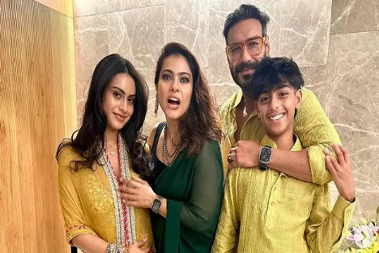 Kajol shares fun pictures with Ajay Devgn, Nysa and Yug