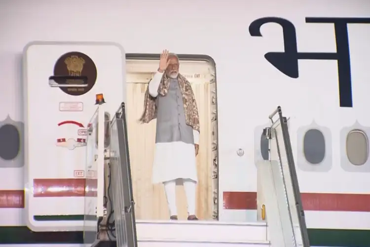PM Modi emplanes for five-day visit to three nations