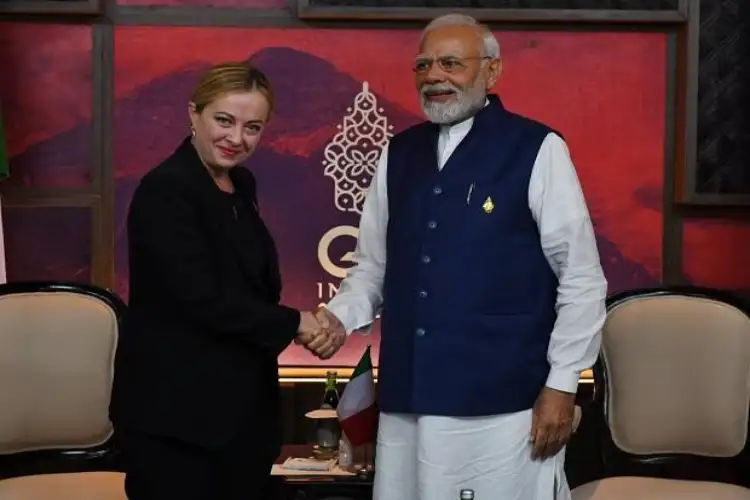 PM Modi meets Italian PM Meloni, holds bilateral talks
