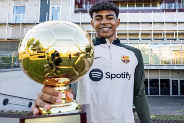 At the age of 17, Yamal made a record by becoming a 'Golden Boy'