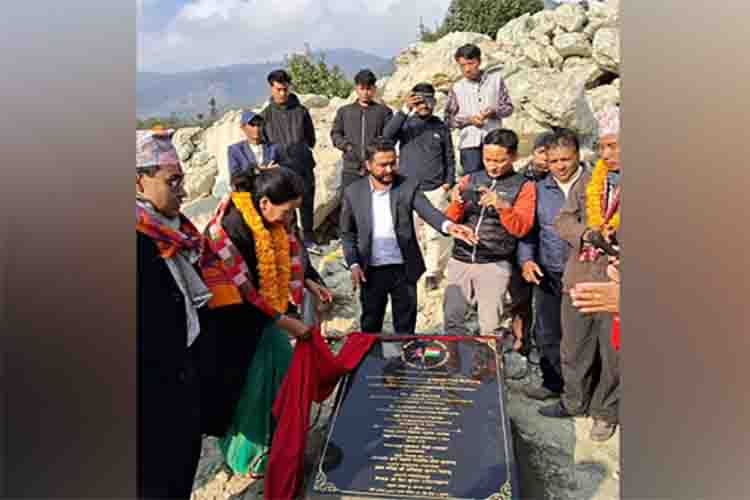 Foundation stone of India-funded Khamlalang Health Centre laid in Nepal