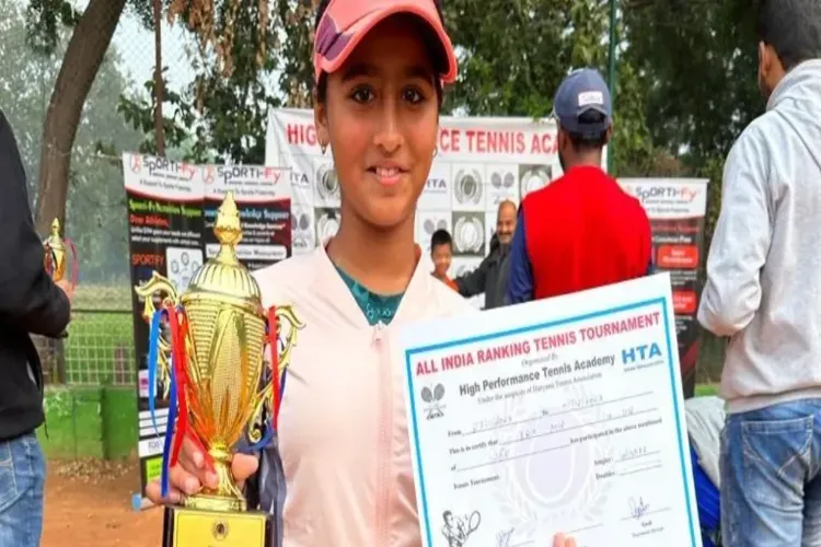 Kashmir's rising tennis star Erin Mir won the Under 16 Air Championship