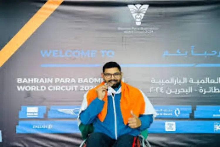 Jamia's Munna Khalid won two bronze medals at Bahrain Para Badminton International 2024, made it to the world