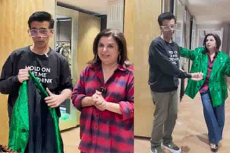 Karan Johar becomes Farah Khan's stylist 