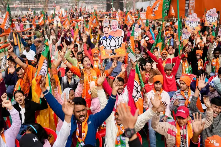 Delhi Assembly Elections: Silence in Aam Aadmi Party for now, celebrations begin in BJP