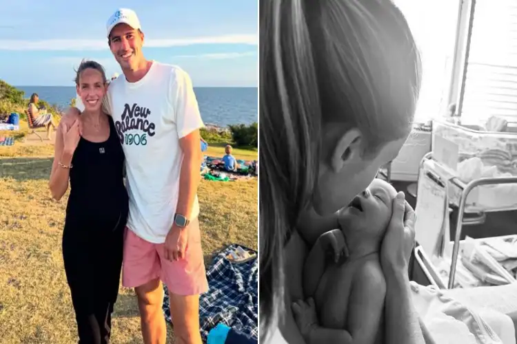 Pat Cummins and his wife Becky welcome daughter Edie