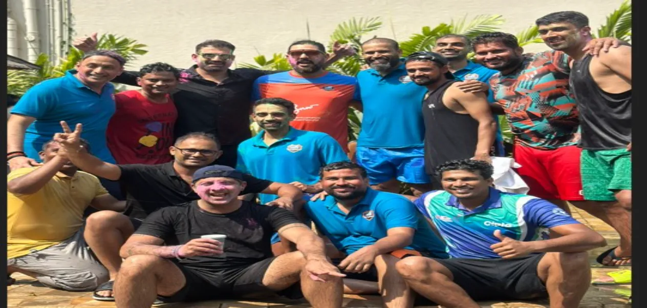 रायपुर में सचिन तेंदुलकर, युवराज सिंह और इरफान पठान ने मनाई धूमधाम से होली,  वीडियो वायरल
