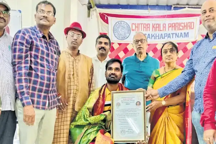 The amazing art journey of Vadada Rahul, the messenger of national unity