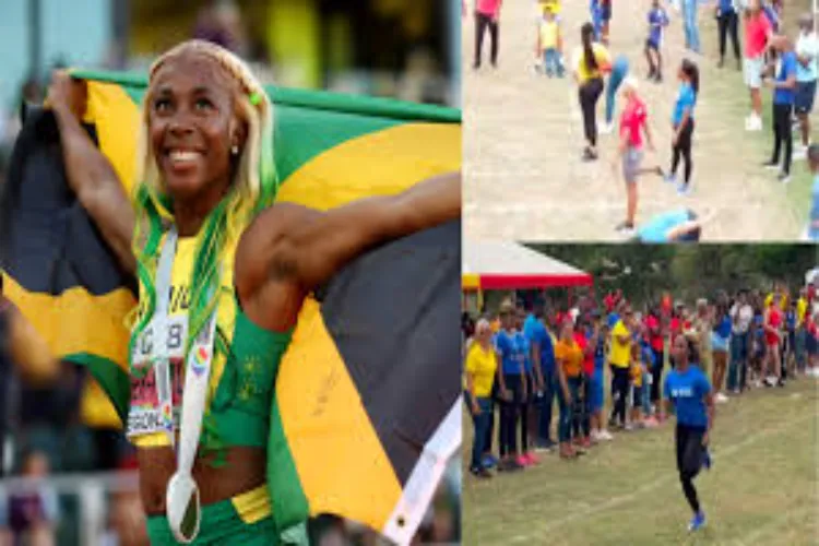 Three-time Olympic champion Shelly-Ann Fraser-Pryce wins parents' race at son's school