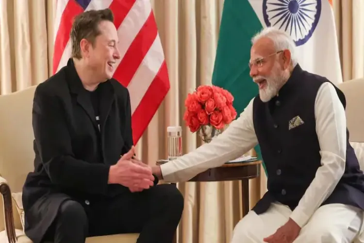 Conversation between Prime Minister Modi and Elon Musk, discussion on technology and innovation
