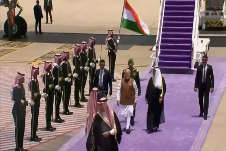 PM Narendra Modi lands in Jeddah on State visit to Saudi Arabia