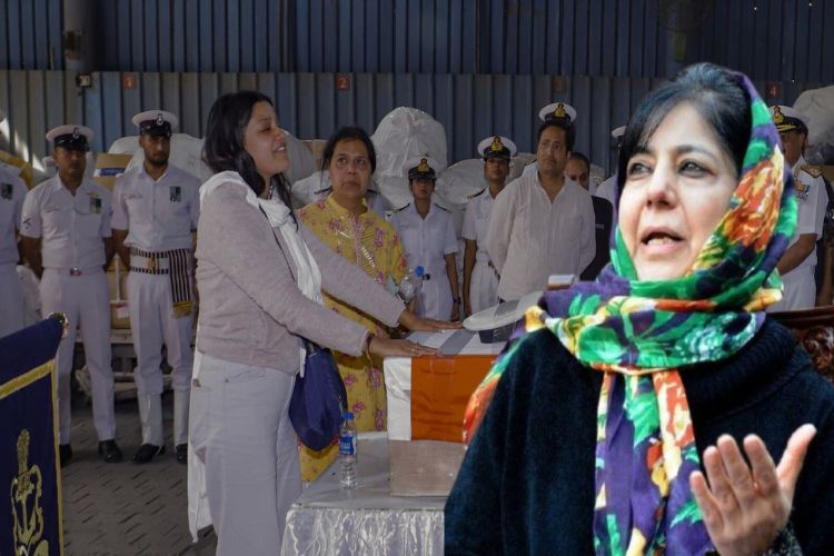 Mehbooba lauds wife of Pahalgam naval officer for appealing for communal harmony