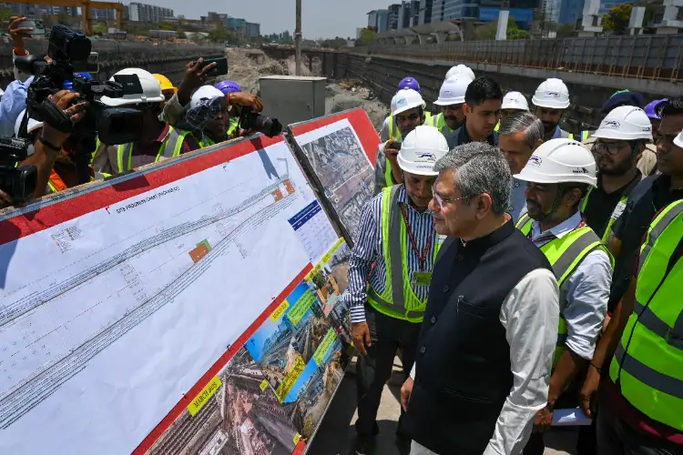 Work to build bullet train's origin station in Mumbai progressing very fast: Vaishnaw