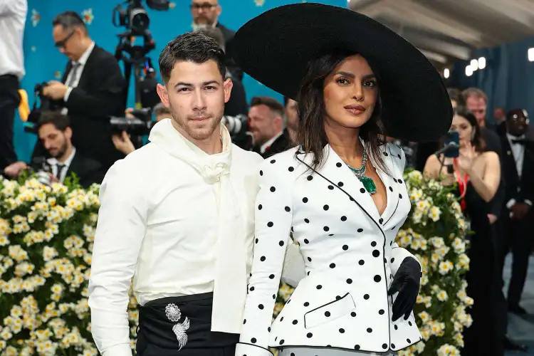 Priyanka Chopra brings old Hollywood glamour to Met Gala 2025 in polka dot Balmain suit