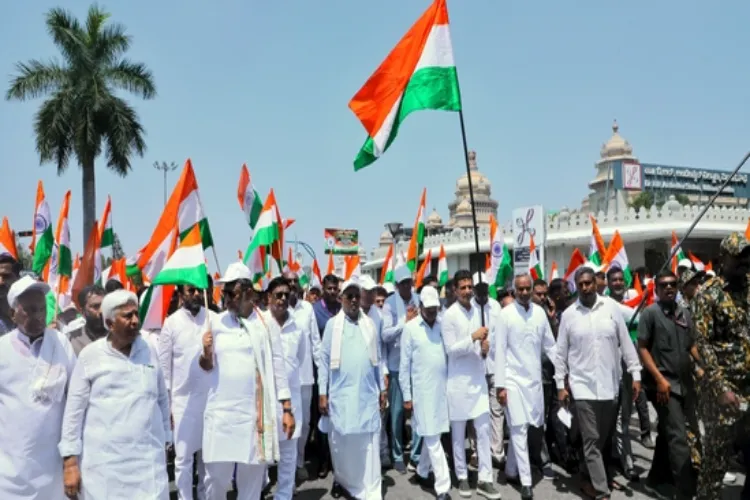Congress took out Tiranga Yatra to boost the morale of the armed forces and to show solidarity with the Centre