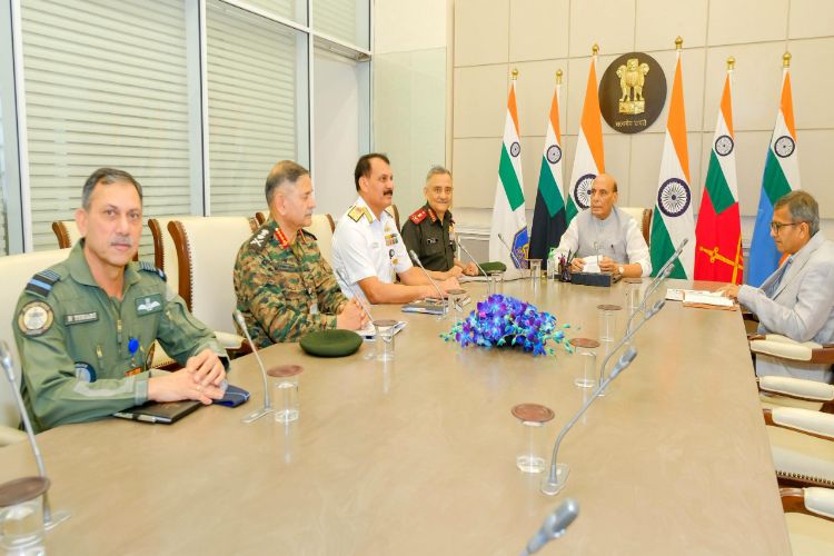 Rajnath Singh reviews national security scenario