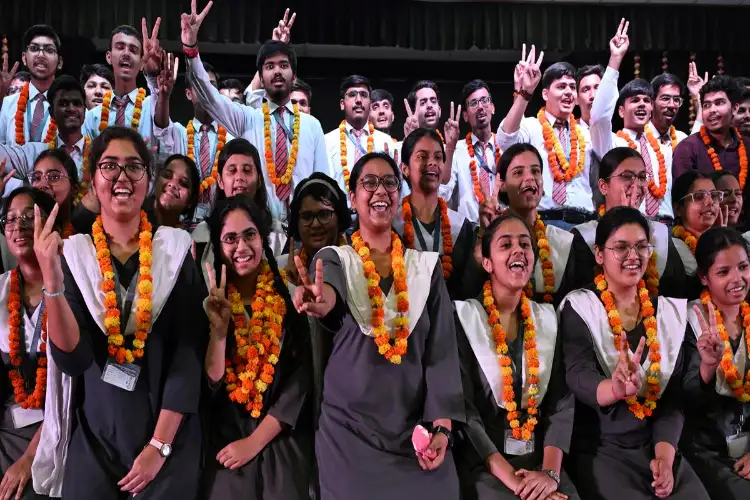 Haryana CM Nayab Singh Saini congratulates HBSE 12th toppers over video call