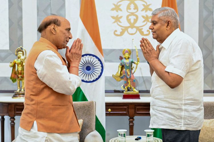 Defense Minister Rajnath met Vice President Dhankhar