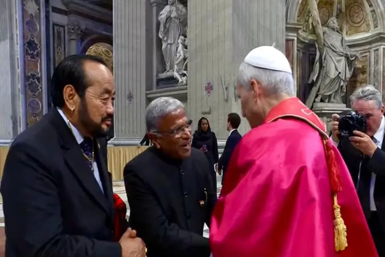Rajya Sabha Deputy Chairman Harivansh attended Pope Leo's inauguration ceremony at the Vatican on behalf of India