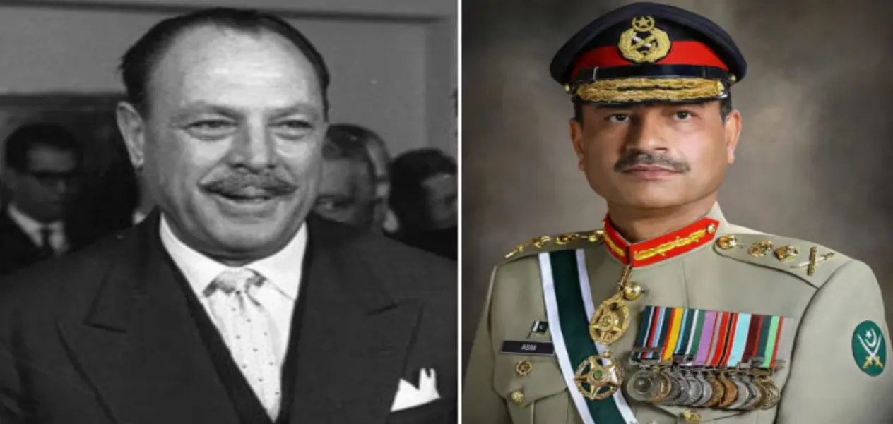 Ayub Khan and Asim Munir