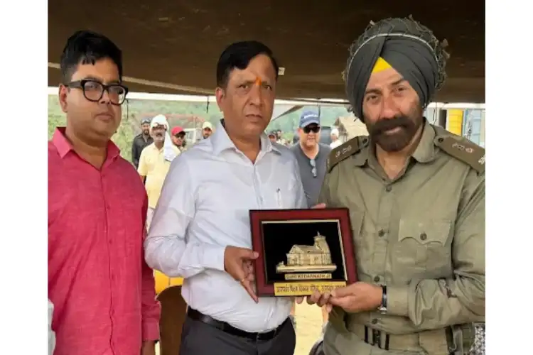 Uttarakhand Film Vikas Parishad CEO meets Sunny Deol on Border 2 set in Dehradun