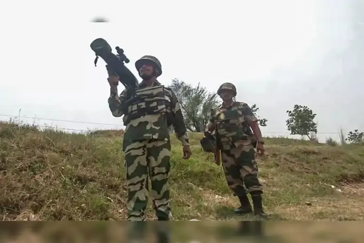 An intruder was killed in BSF action on the India-Pakistan border in Gujarat