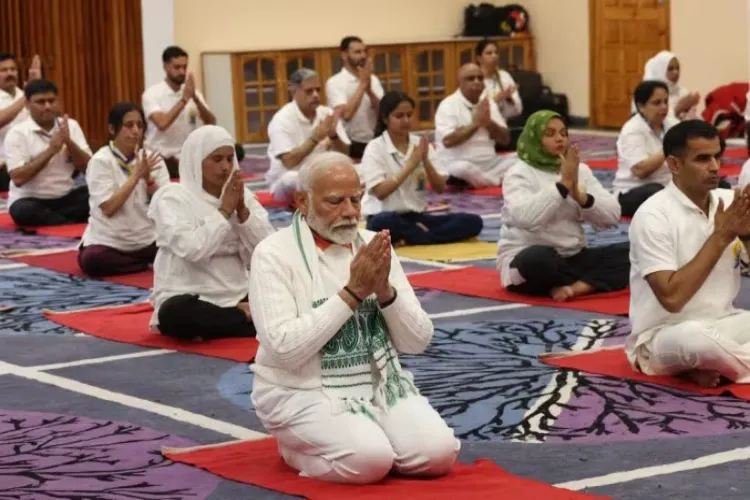 PM Modi lauds Andhra's 'YogAndhraAbhiyan', encourages people to practice Yoga