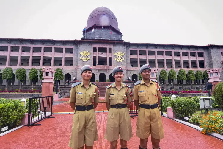 The first batch of 17 women cadets graduating from NDA created history by participating in the 'Passing Out Parade'