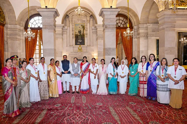 President Murmu presented National Florence Nightingale Awards to 15 nurses