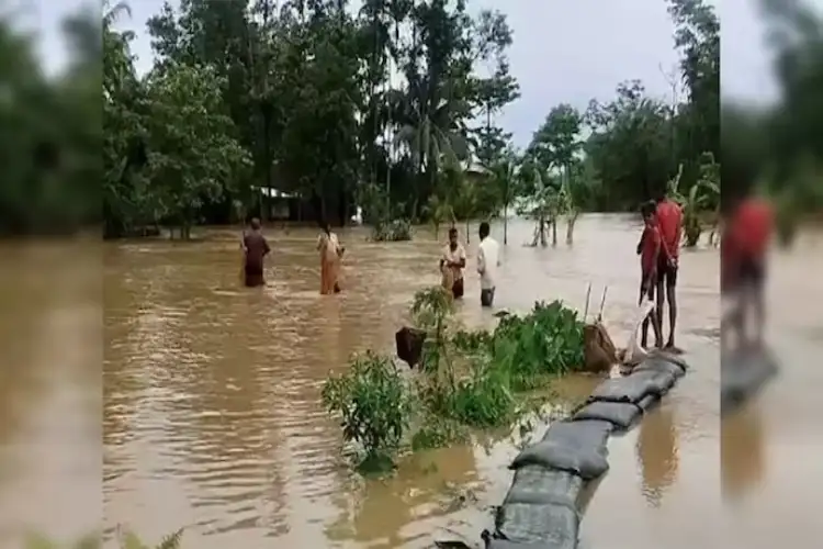 Situation serious due to flood in Assam