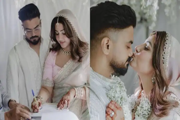 Hina Khan Marries Rocky Jaiswal, Kisses 'Husband' In FIRST Photos
