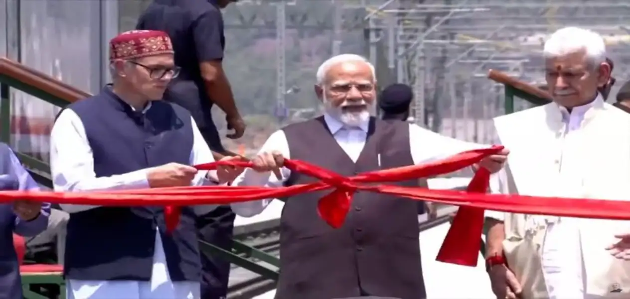 J-K: PM Modi inaugurates world's highest Railway bridge over Chenab, Anji bridge in Reasi