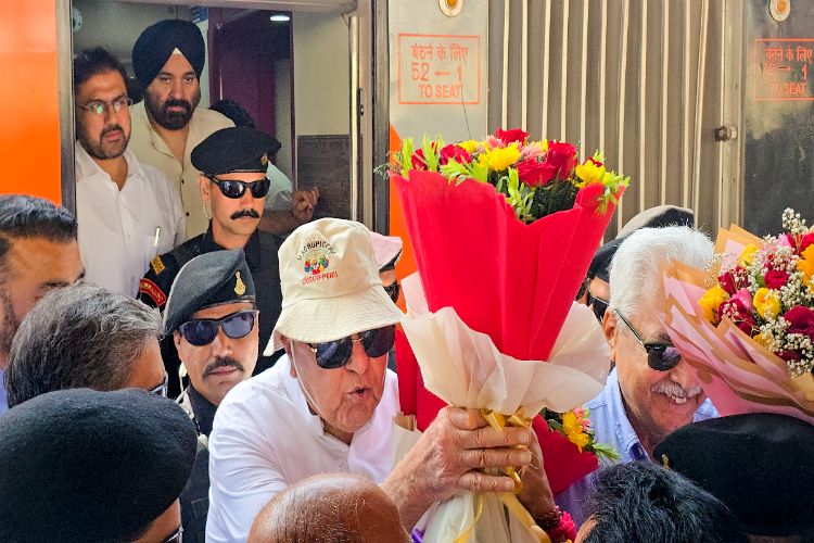 After the train journey from Kashmir to Katra, Farooq Abdullah said, tears of joy in his eyes