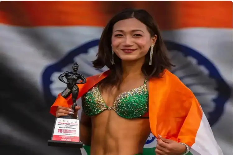 Arunachal's Hillang Yajik makes history with gold at South Asian bodybuilding championship