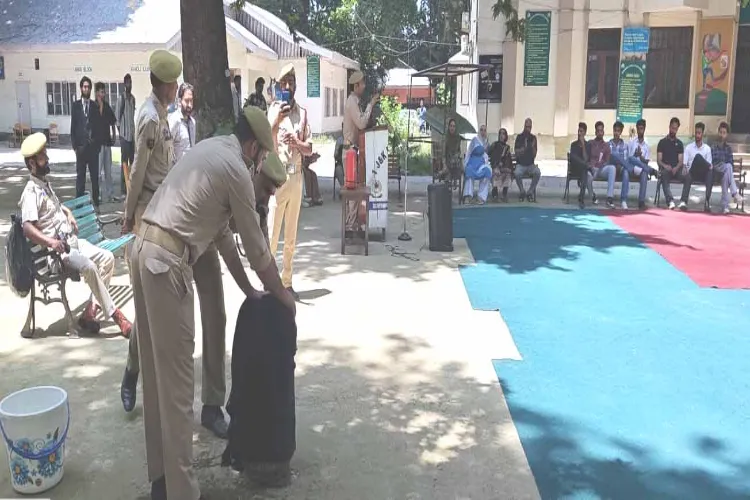 Fire safety awareness program and mock drill organized at GDC Ganderbal