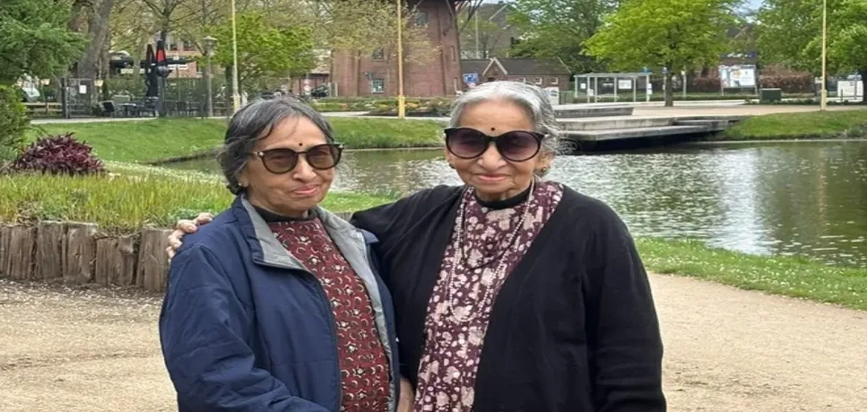 The European trip of two elderly sisters from Kerala became an example of courage