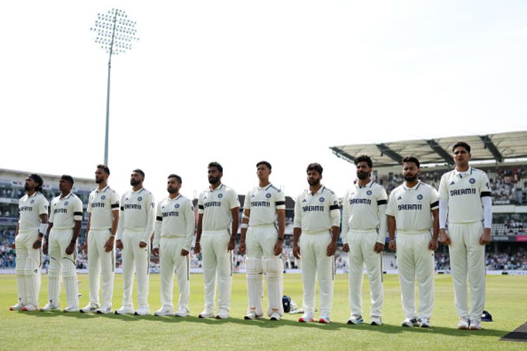 Cricketers from India and England observed silence in memory of those killed in plane crash